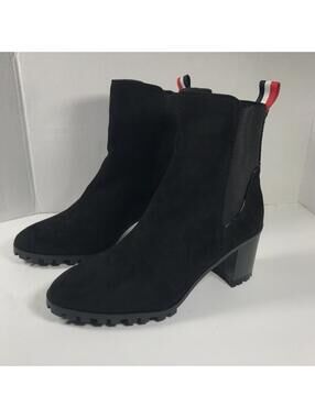 Catherine Malandrino Black boots lug sole 10